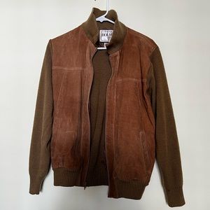Suede and Knit Jacket
